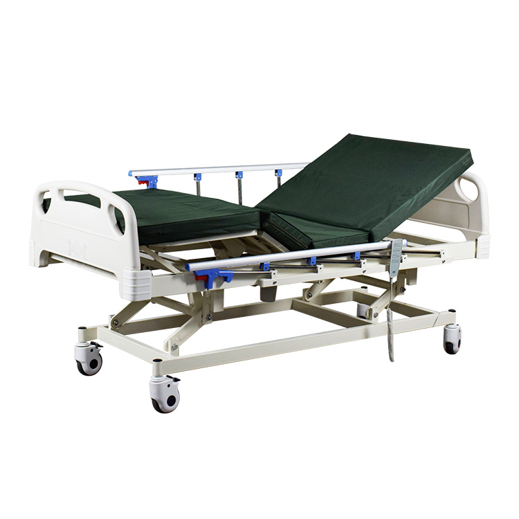 Electric ICU Bed Manufacturers 1 Electric 3 Function Hospital Bed ABS Perforated Headboard CZE3-2 (1)