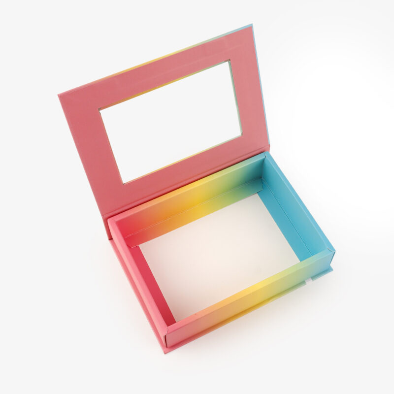 Colorful Perfume Magnetic Closure Lid Boxes OEM with Window Colorful Perfume Magnetic Closure Lid Boxes OEM with Window