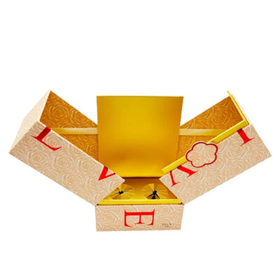 Custom Golden Brand Printing YSL Perfume Boxes Manufacturing