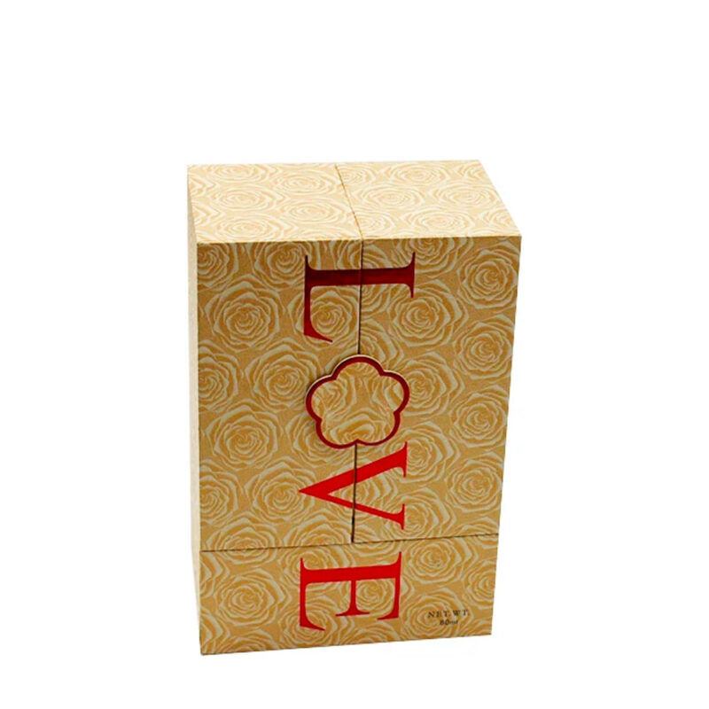 Custom Golden Brand Printing YSL Perfume Boxes Manufacturing