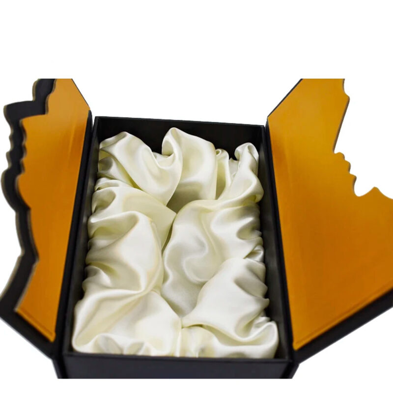 Custom Perfume Double Open Door Gift Boxes Satin Silk Insert