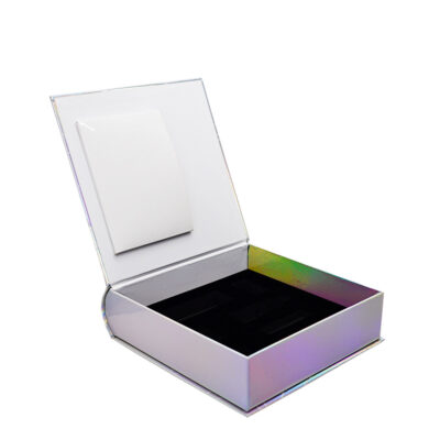 Dior Perfume Laser Silver Magnetic Closure Boxes Supplier