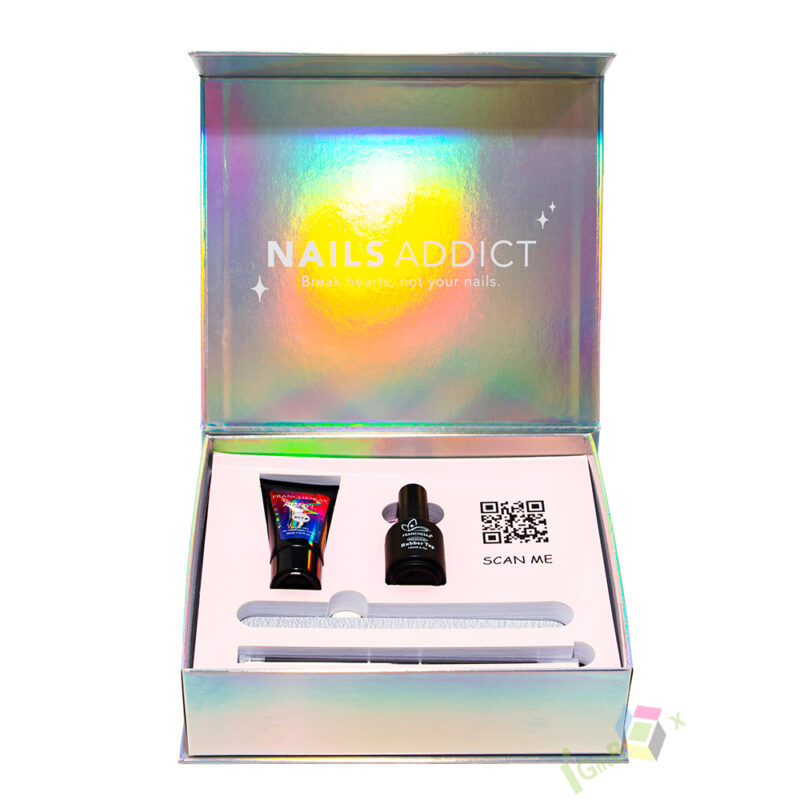 Holographic Burberry Perfume Paper Rigid Boxes Suppliers