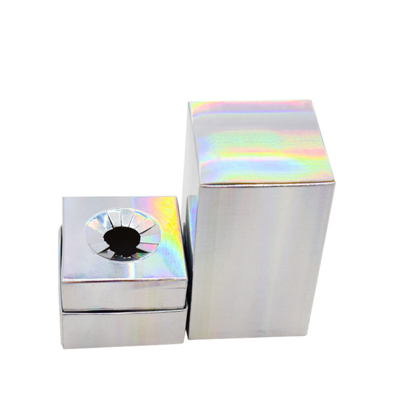 Boîtes en papier pailletées et holographiques pour parfums de luxe Luxury Scent Perfume Glitter Holographic Laser Paper Boxes