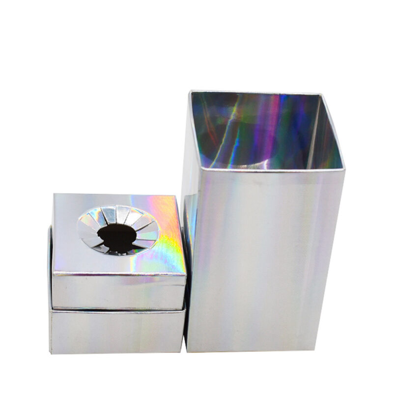 Boîtes en papier pailletées et holographiques pour parfums de luxe Luxury Scent Perfume Glitter Holographic Laser Paper Boxes