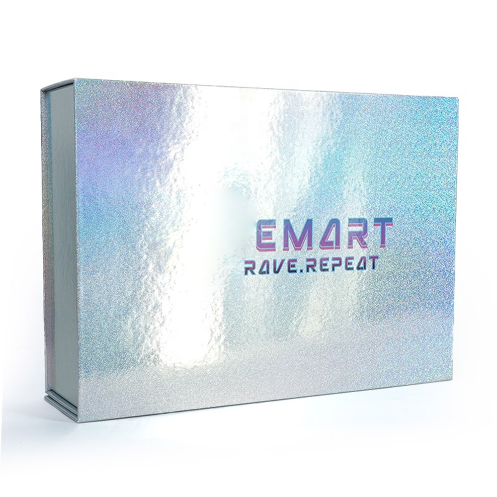 Parfym Glitterpapper hopfällbara presentaskar Private Label 4 Perfume Glitter Paper Collapsible Gift Boxes Private Label