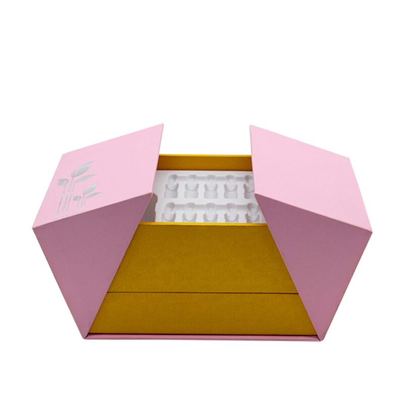 Pink Color Custom Perfume Sample Packaging Boxes Distributor