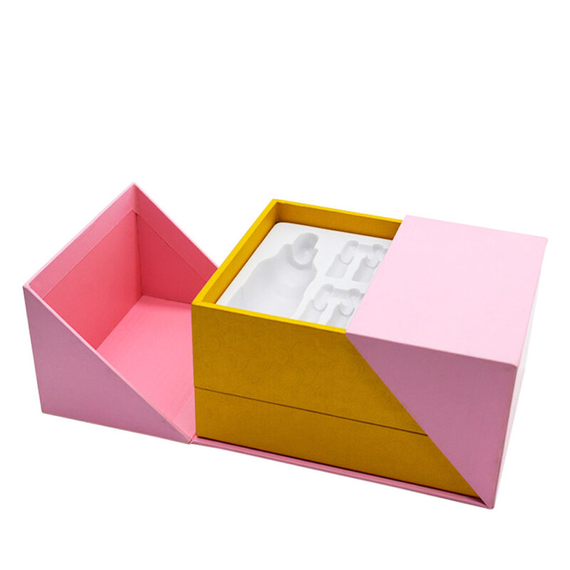 Pink Color Custom Perfume Sample Packaging Boxes Distributor