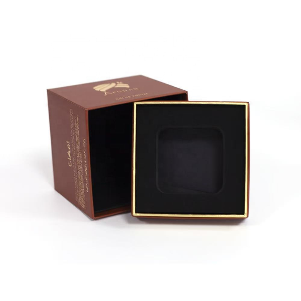 Parfymaskar med lock och botten med röd hals och axel Partihandel 5 Red Neck Shoulder Lid and Base Perfume Boxes Wholesale