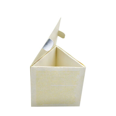 White Triangle Paper Packing Gift Perfume Boxes Distributor