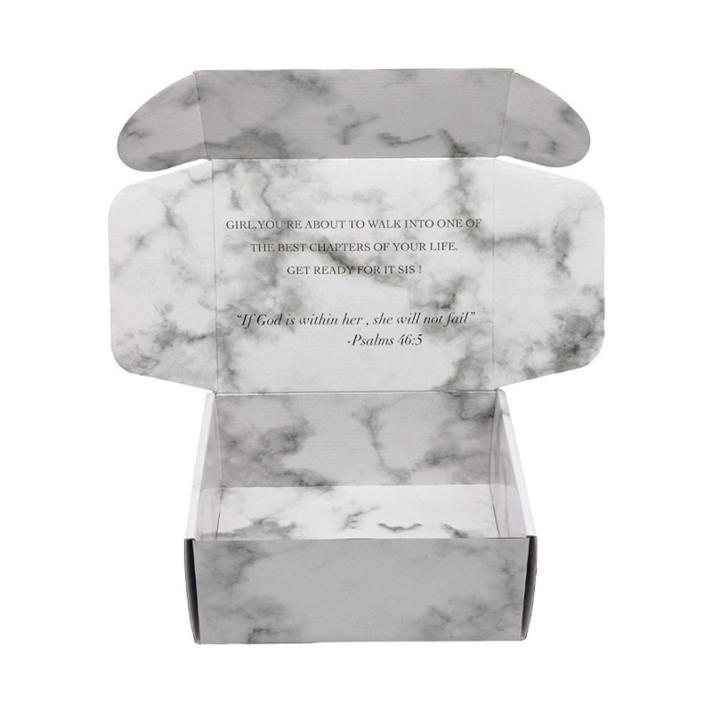 Custom Marble Glossy Perfume Subscription Packaging Boxes