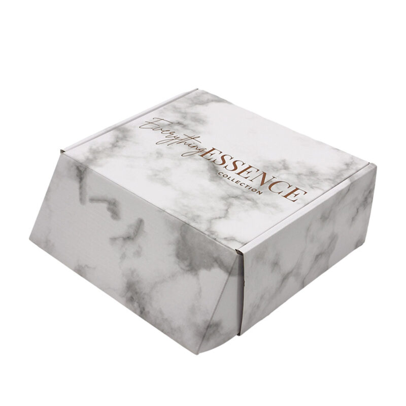 Custom Marble Glossy Perfume Subscription Packaging Boxes