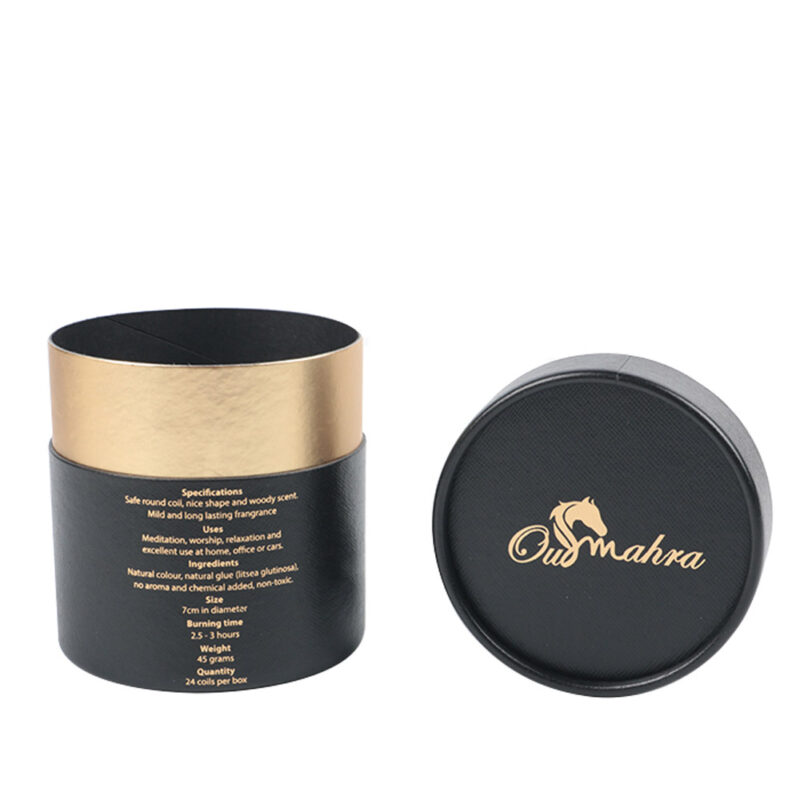 Custom Printed Logo Perfume Paper Tube Cylinder Packaging