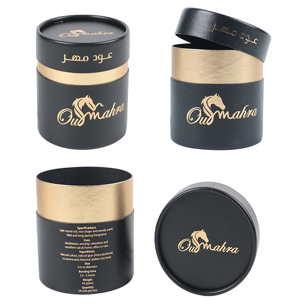 Custom Printed Logo Perfume Paper Tube Cylinder Packaging