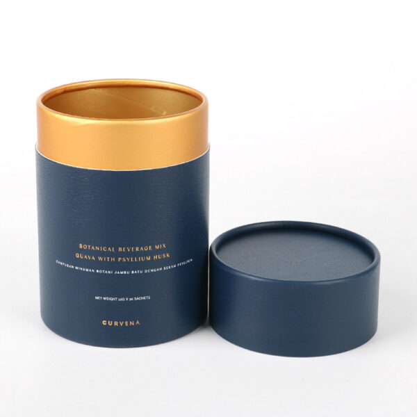Custom Recyclable Cylinder Round Perfume Kraft Paper Tube
