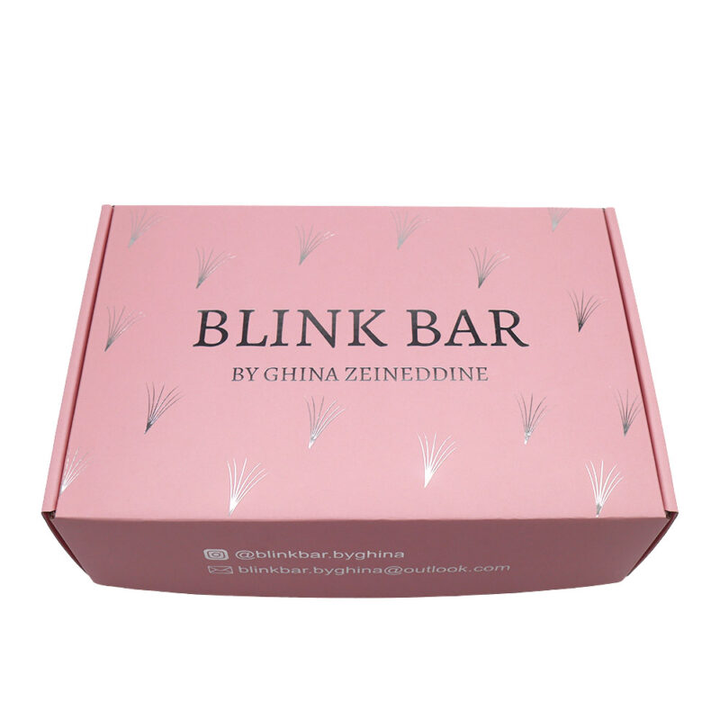 Anpassade korrugerade rosa fraktlådor för parfym med varumärke Customized Branded Perfume Corrugated Pink Shipping Boxes