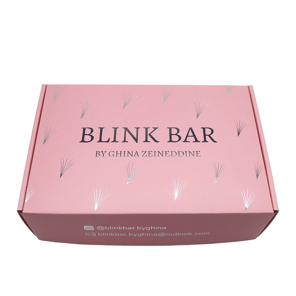 Anpassad parfym med varumärke korrugerad rosa fraktlådor 6 Customized Branded Perfume Corrugated Pink Shipping Boxes