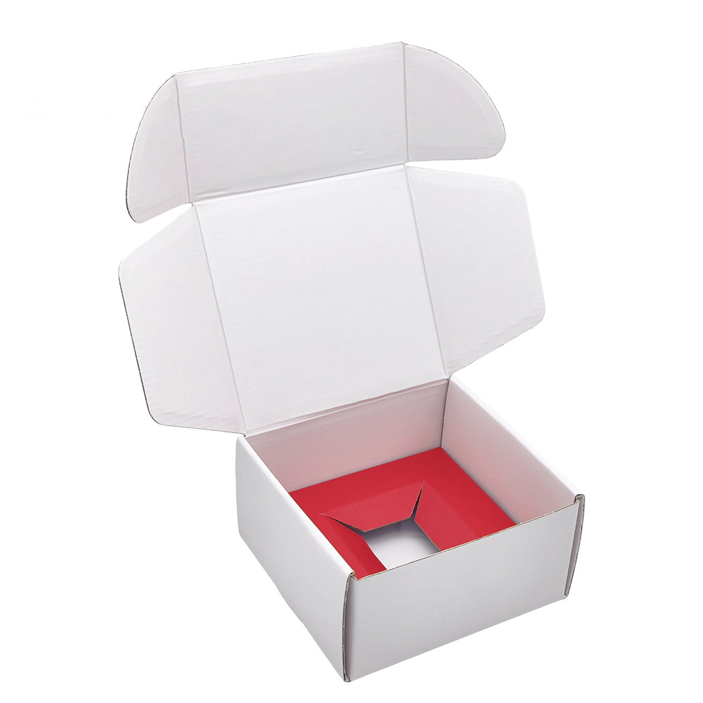 Anpassad parfymförpackning Små vita korrugerade lådor 3 Customized Perfume Packaging Small White Corrugated Boxes