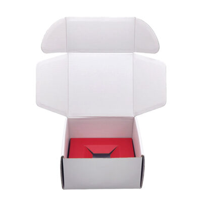 Anpassad parfymförpackning Små vita korrugerade lådor Customized Perfume Packaging Small White Corrugated Boxes