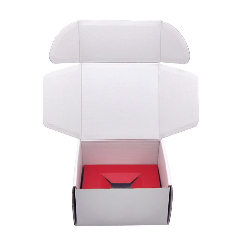 Anpassad parfymförpackning Små vita korrugerade lådor Customized Perfume Packaging Small White Corrugated Boxes