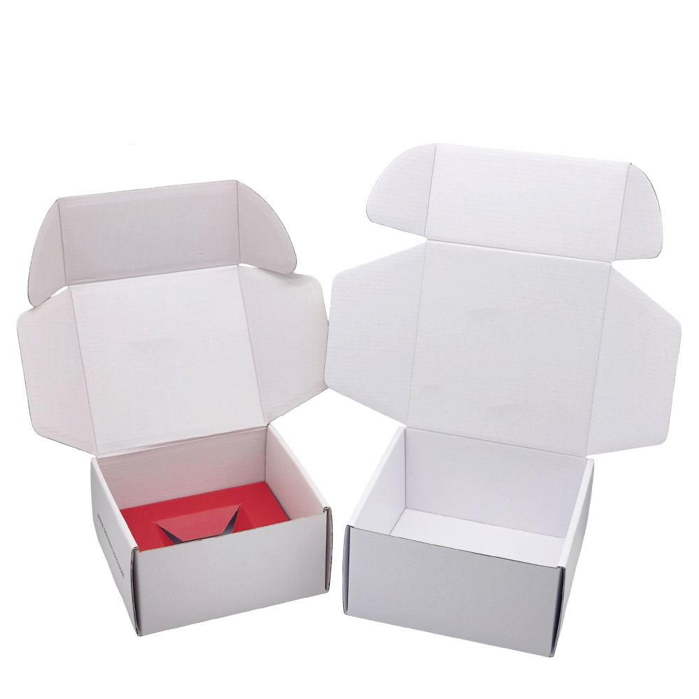 Anpassad parfymförpackning Små vita korrugerade lådor 6 Customized Perfume Packaging Small White Corrugated Boxes