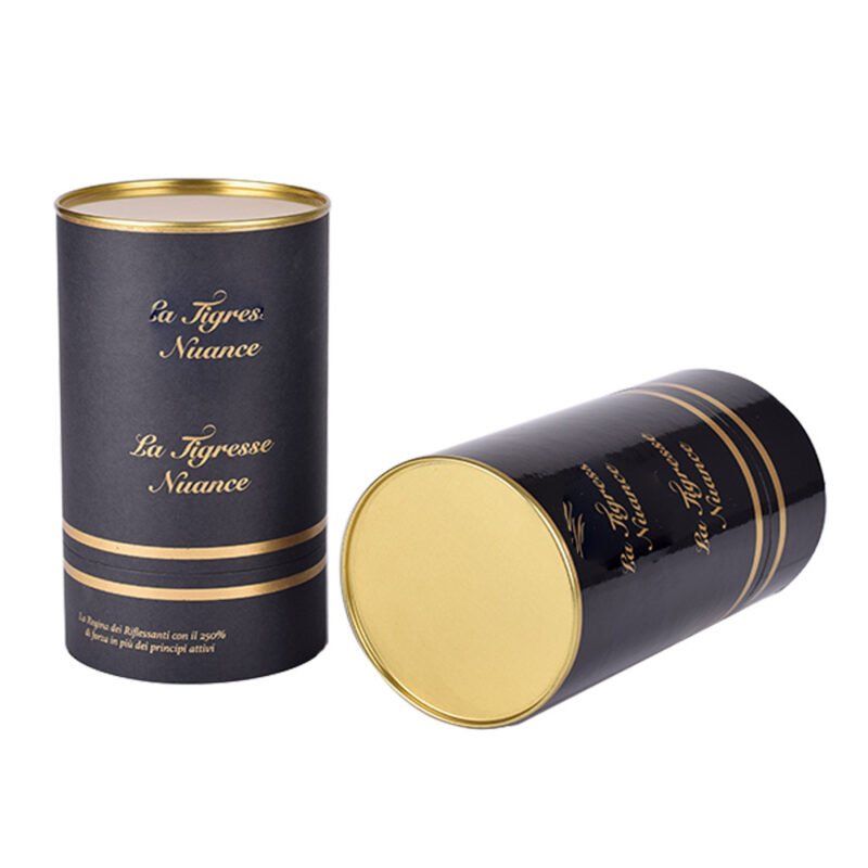 Eco-friendly Custom Perfume Round Paper Tube Packaging Bulk