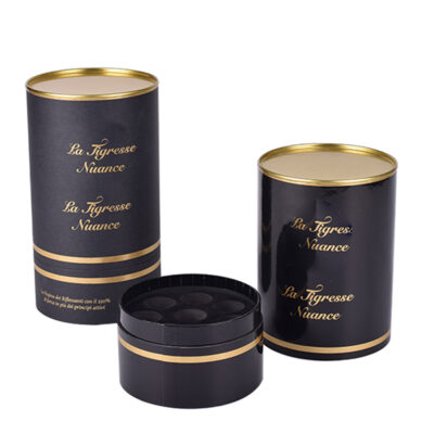 Eco-friendly Custom Perfume Round Paper Tube Packaging Bulk