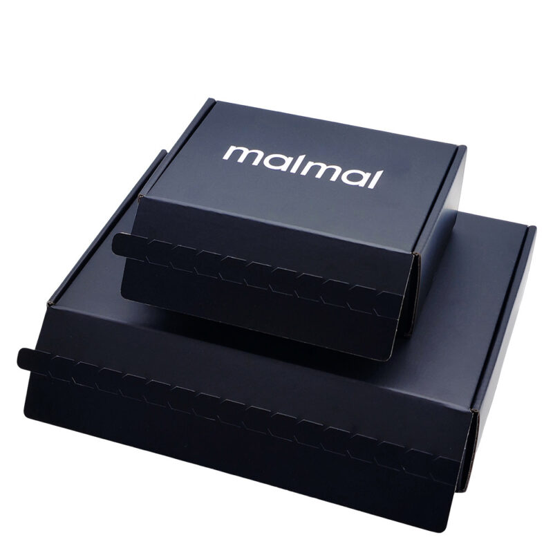 Luxury Custom Print Tear Strip Black Perfume Mailer Boxes