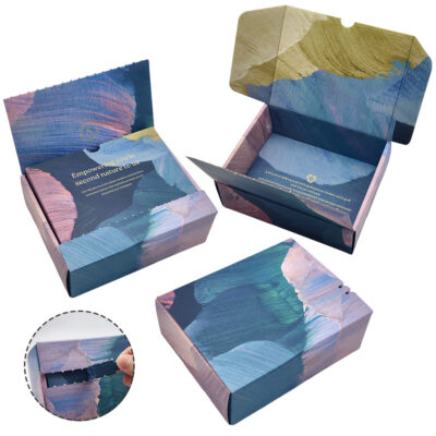 Förpackningar för parfymflaskor Självförseglande lådor med rivremsa Perfume Bottle Packaging Tear Strip Self Sealing Boxes