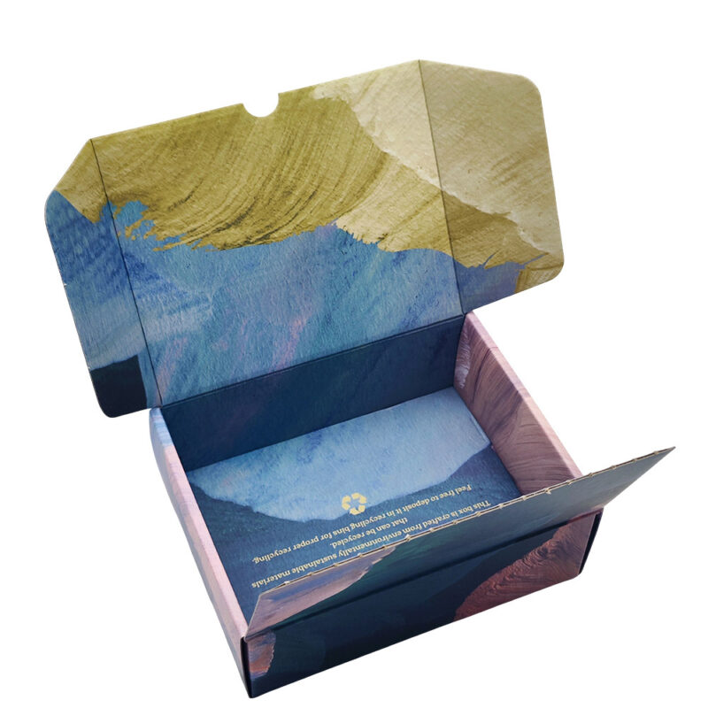 Förpackningar för parfymflaskor Självförseglande lådor med rivremsa Perfume Bottle Packaging Tear Strip Self Sealing Boxes