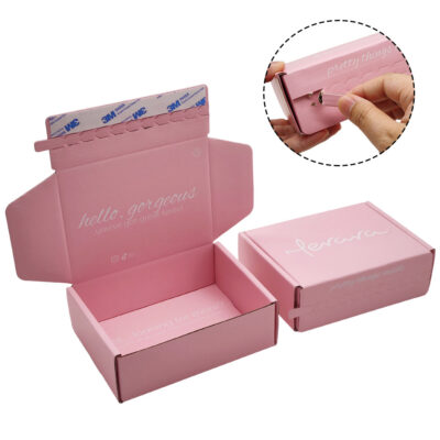 Perfume Self Seal Zipper Tear Strip Mailing Corrugated Boxes
