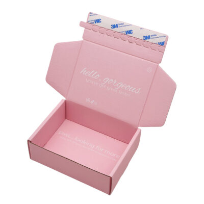 Perfume Self Seal Zipper Tear Strip Mailing Corrugated Boxes