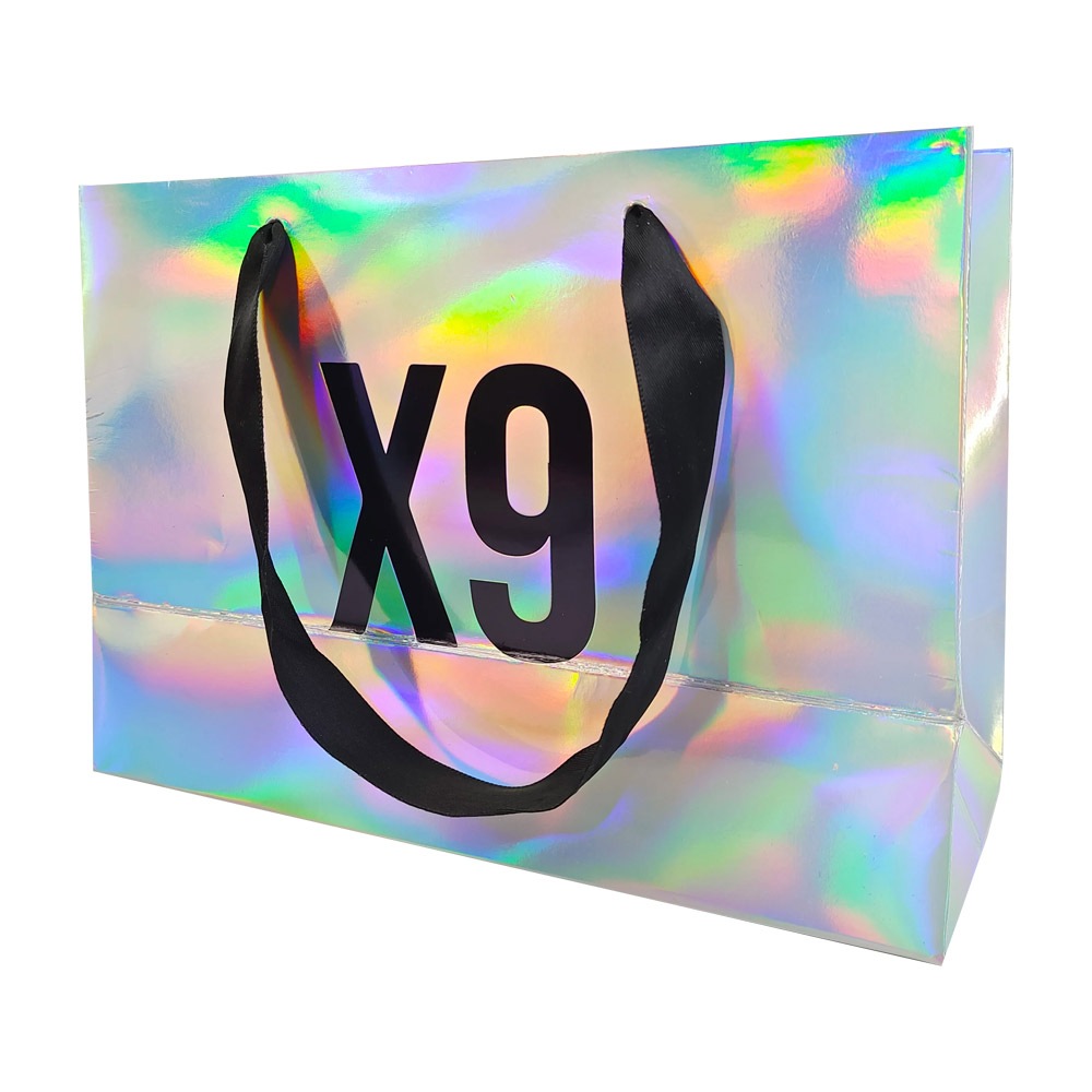 Wholesale Custom Perfume Holographic Gift Paper Bags