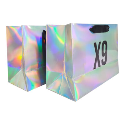 Wholesale Custom Perfume Holographic Gift Paper Bags