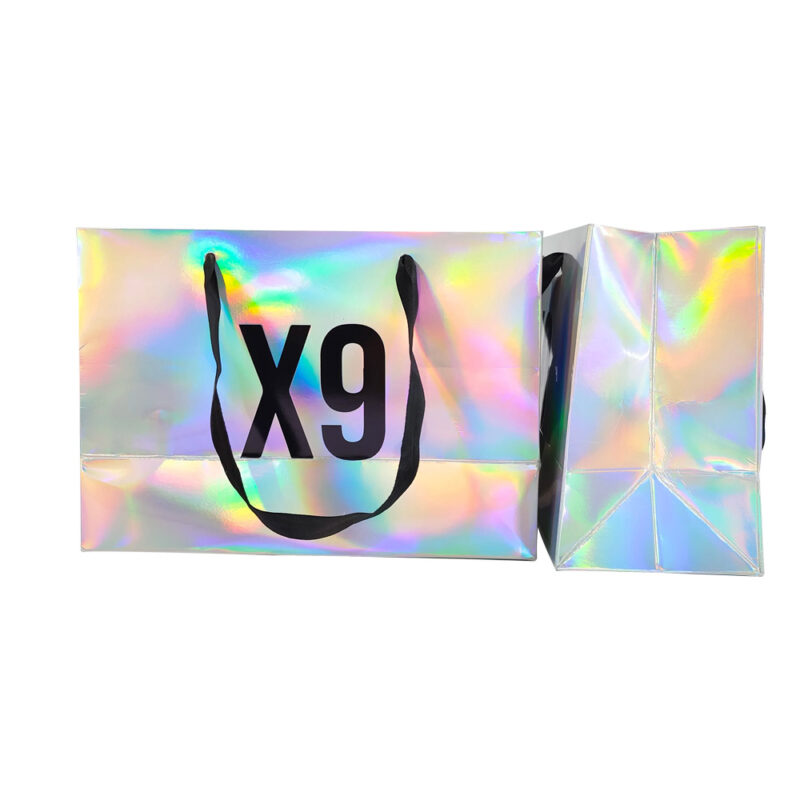 Wholesale Custom Perfume Holographic Gift Paper Bags