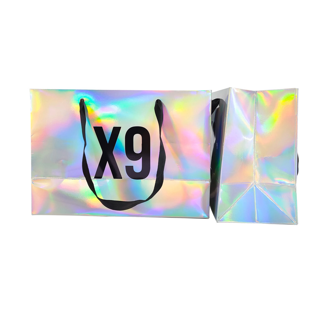 Wholesale Custom Perfume Holographic Gift Paper Bags