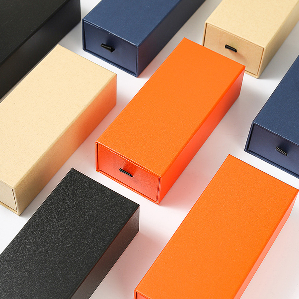 High End Paper Drawer Perfume Boxes ISO14001 Certified