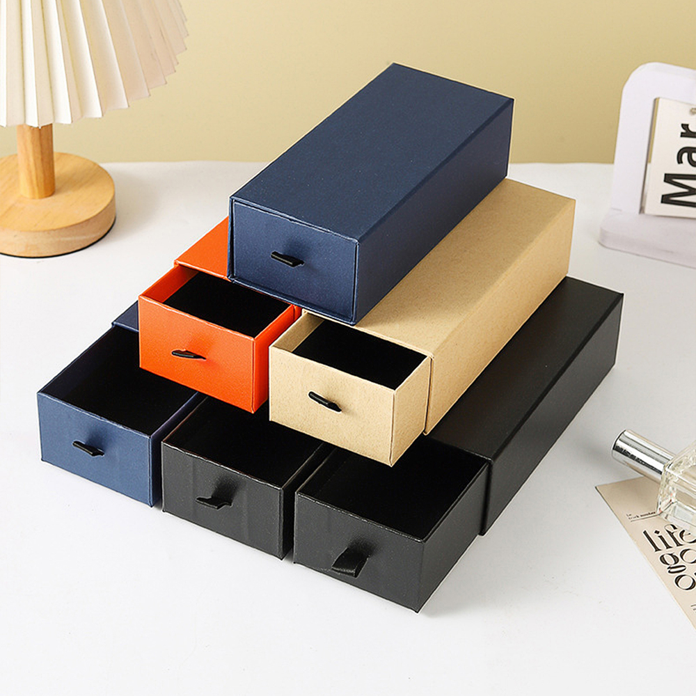 High End Paper Drawer Perfume Boxes ISO14001 Certified